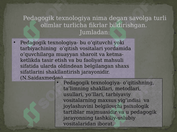 Pedagogik texnologiyalarning metodlari 3