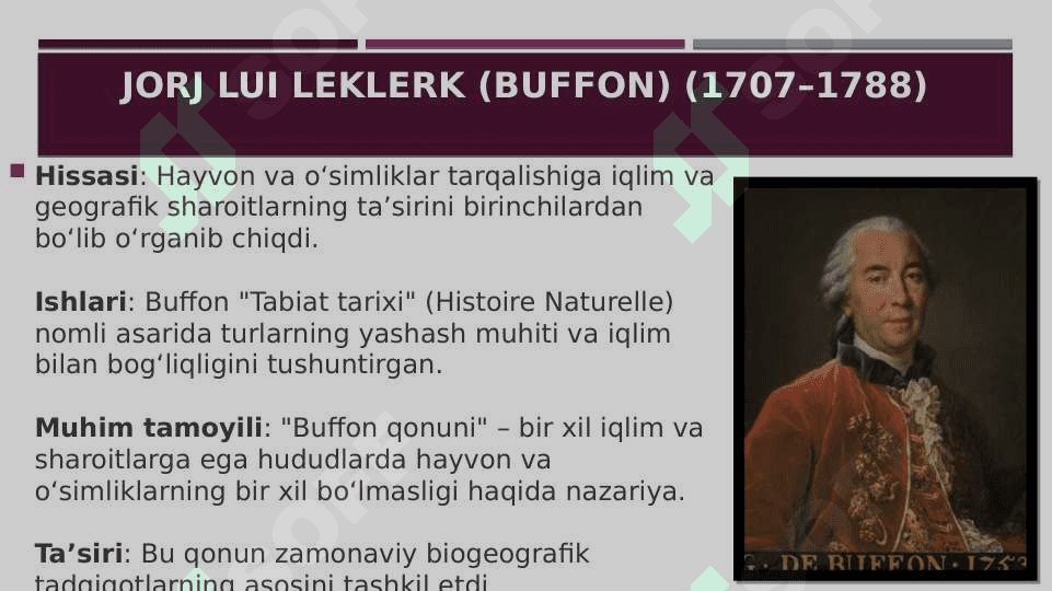 Biogegrafiyaning rivojlanishiga hissa qoʻshgan olimlarning ishlarini oʻrganish 4