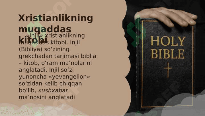 Jaxon dinlari. Xristianlik 6