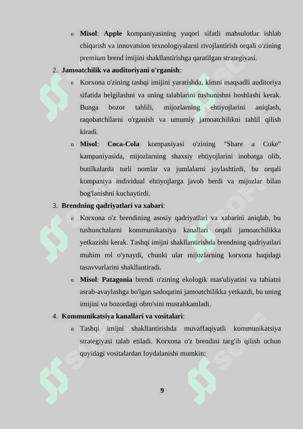 Jamoat bilan aloqa yordamida korxonaning tashqi imijini shakllantirish. 8