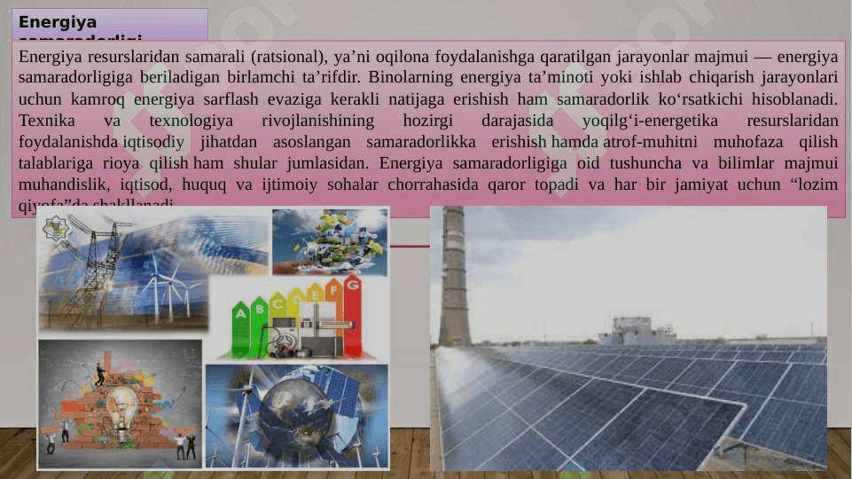 Yoritish tizimida energiya tejamkorlikka erishish usullari 3