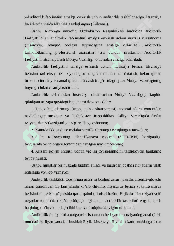 Auditor ish sifatini nazorat qilish 3