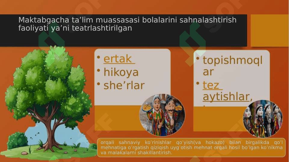 Saxnalashtirish  faoliyati jarayonida bolalarda ijodkorlikni rivojlanishining o‘ziga xos 2