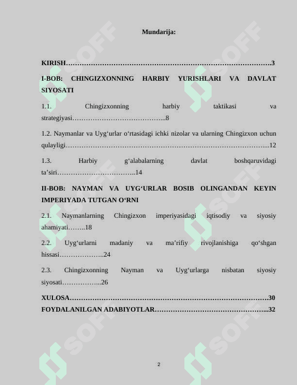 Chingizxonning Naymanlar va Uyg'urlarni bosib olishi 2