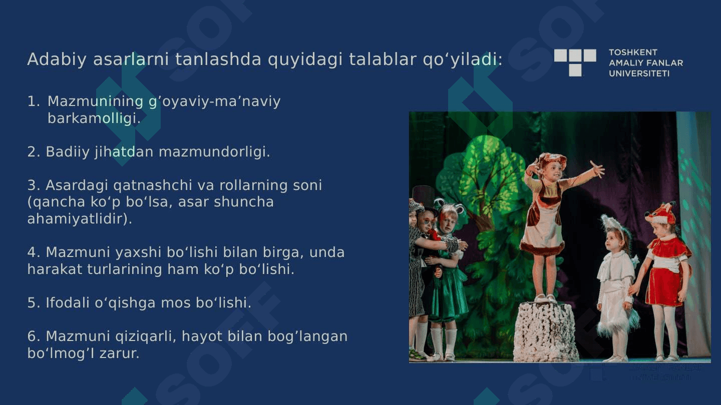 Teatr faoliyatida bolalarda aktyorlik  mahoratini rivojlantirishda ertaklar   tanlash. 4