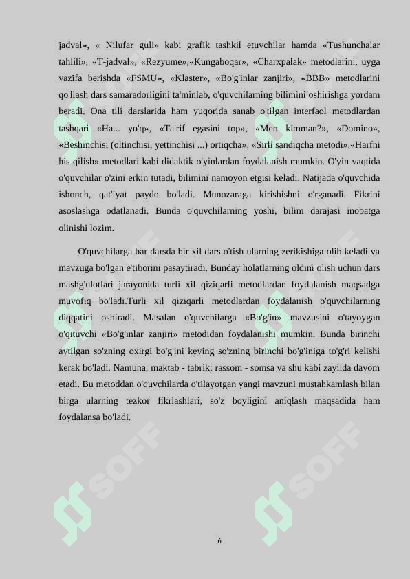 Ona tili darslarida muammoli ta'lim elementlaridan foydalanish 6