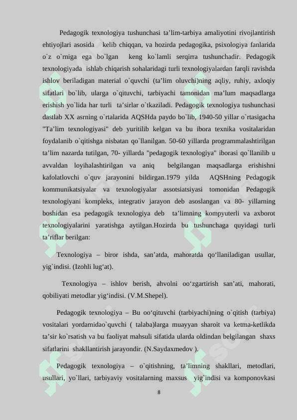 Ona tili darslarida muammoli ta'lim elementlaridan foydalanish 8