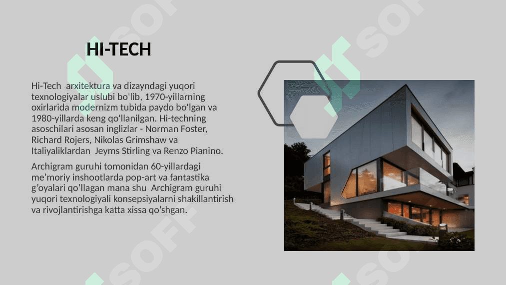 Arxitekturada zamonaviy uslublar. 4