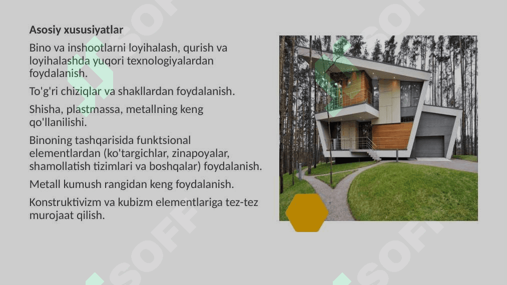 Arxitekturada zamonaviy uslublar. 5