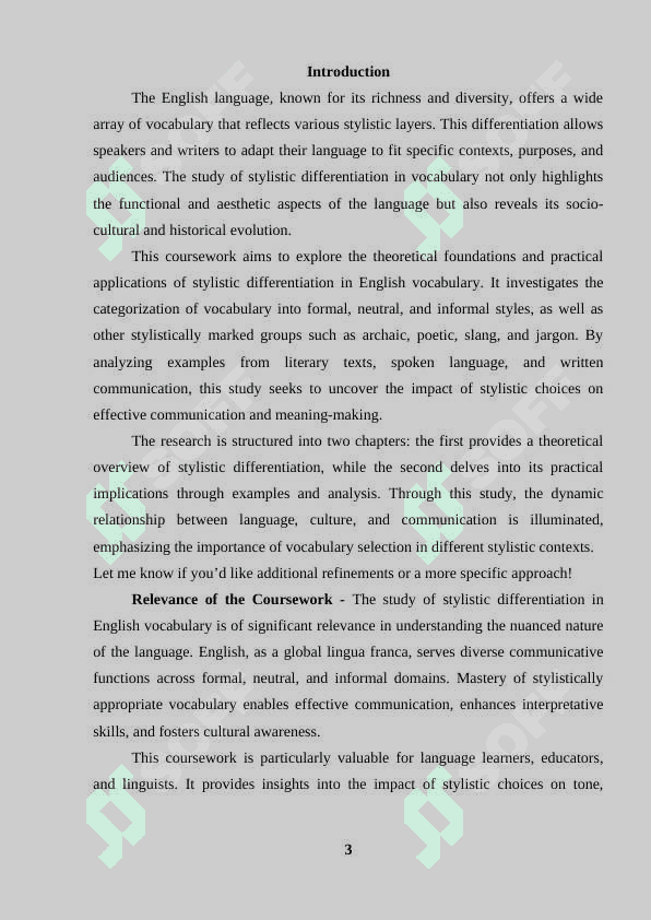 On the theme: “Stylistic  differentiation of the English vocabulary” 2
