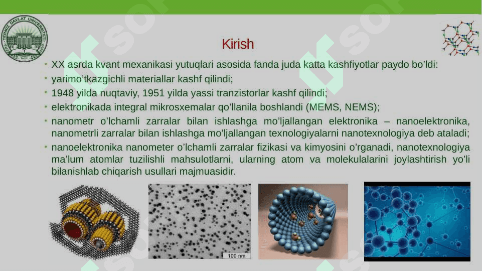 NANOFIZIKA ASOSLARI 2