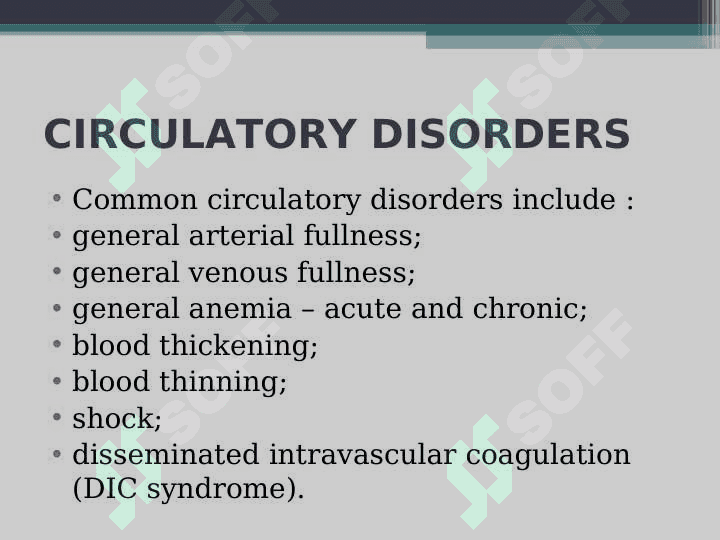 CIRCULATORYDISORDERS 2