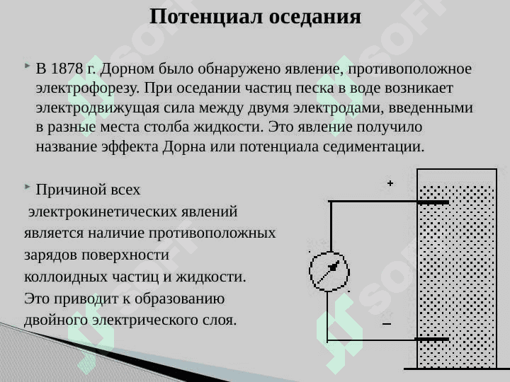 Электрокинетические явления в дисперсных системах 6