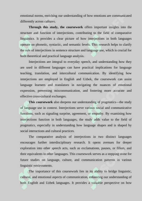 Comparative analysis of interjections in English and Uzbek 4