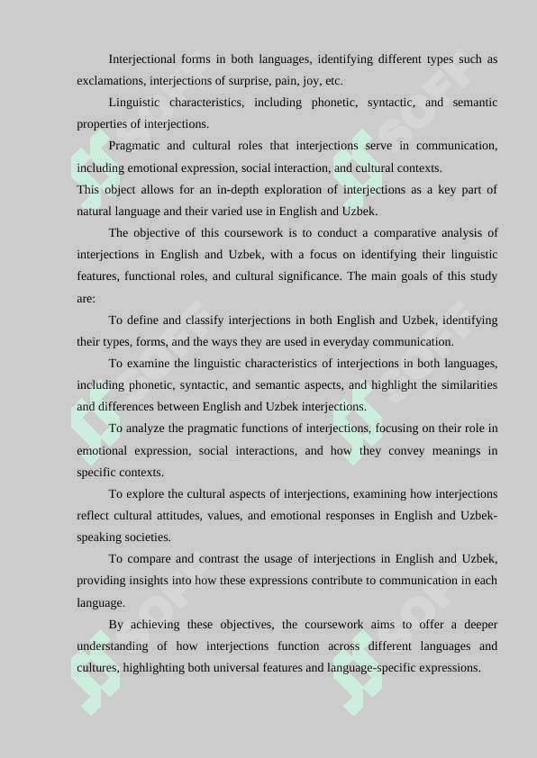 Comparative analysis of interjections in English and Uzbek 6