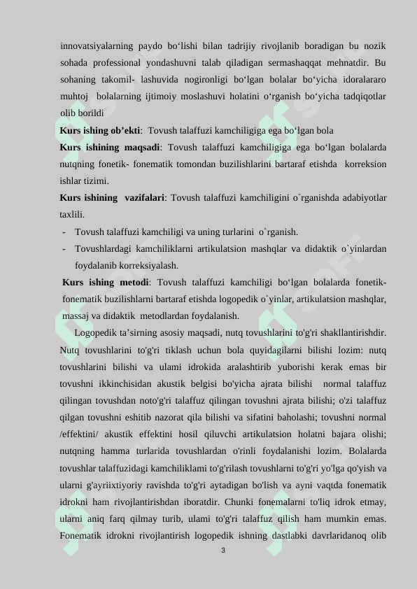BOLALARDA TOVUSH TALAFFUZIDAGI KAMCHILIKLARNI BARTARAF ETISH VA SHAKLLANTIRISH METODLARI 3