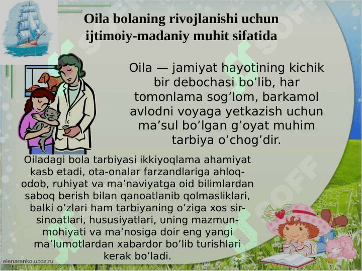 Bolalarning hissiy sohasini rivojlantirishga yaqin ijtimoiy muhitning ta'siri 5