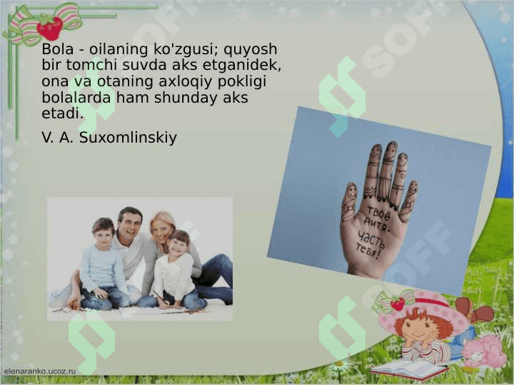 Bolalarning hissiy sohasini rivojlantirishga yaqin ijtimoiy muhitning ta'siri 6