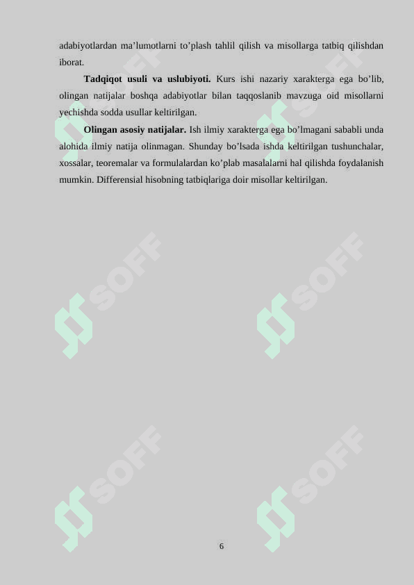 DIFFERENSIAL HISOBNING GEOMETRIYAGA TATBIQLARI 6