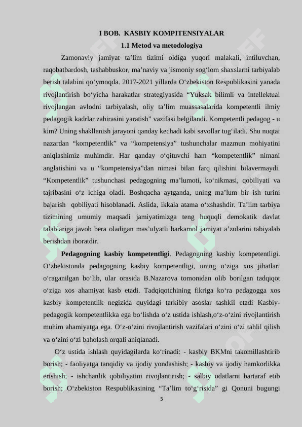 Mahoratli pedagogni o‘qishda kasbiy  kompitentsiyasini rivojlantirish 5