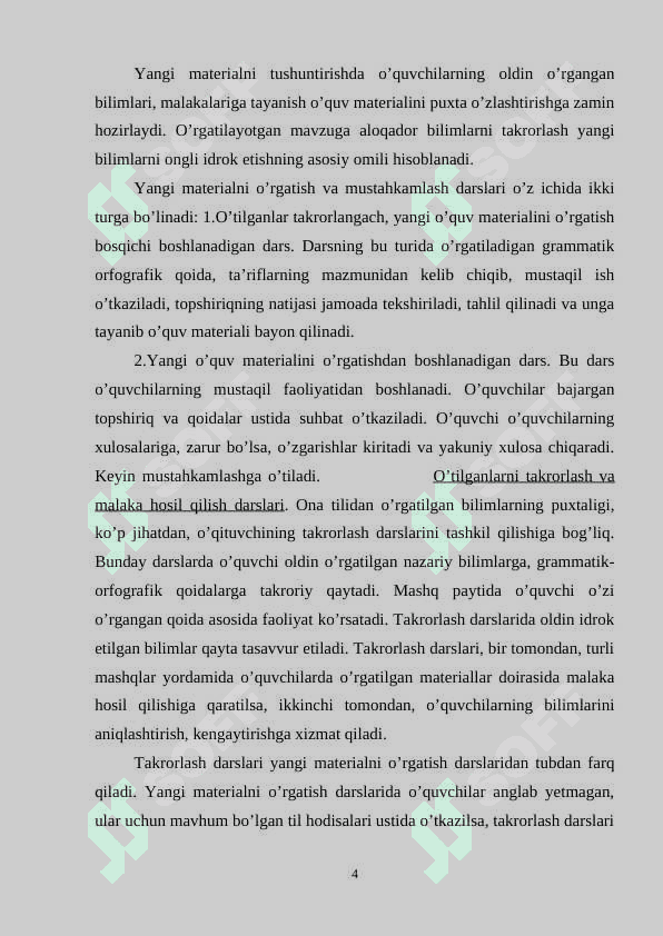 Ona tili o’qitish metodlari 4