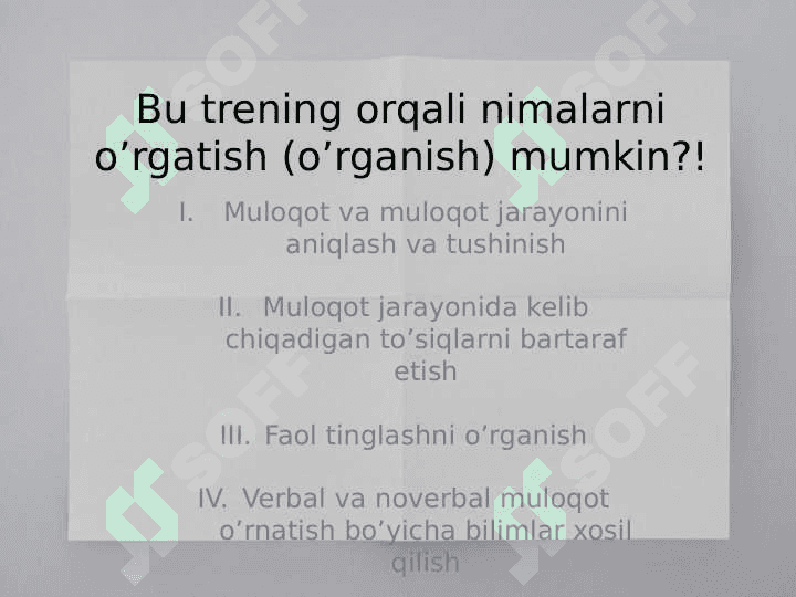 Samarali muloqot ko'nikmalari 2