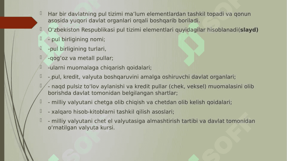 Pul mablagʻlari va hisob kitoblar hisobi || Пул маблағлари ва хисоб китоблар хисоби 5