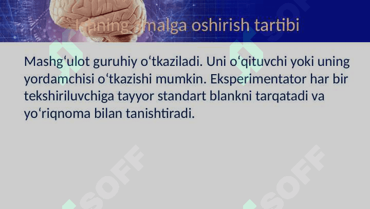 Diqqat konsentratsiyasini eksperimental o‘rganish 7