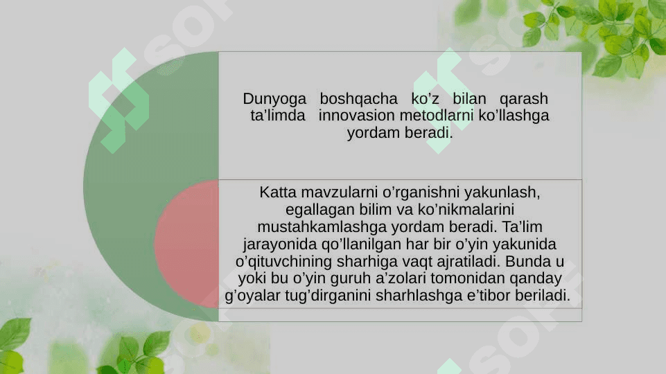 O'zbek tili darslarida o'yin usullaridan foydalanish shakllari 5