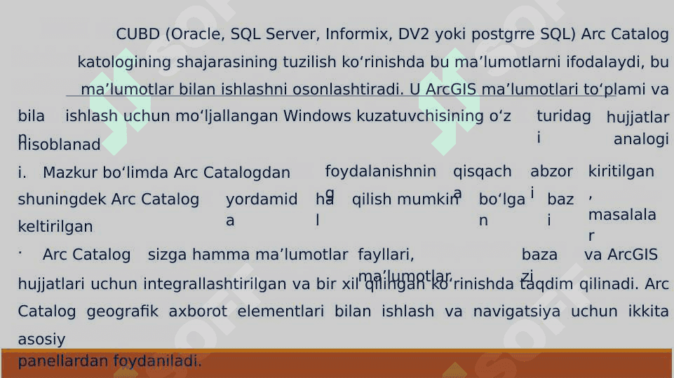 Geosistemalarni tavsiflashda GIS usullarini qo’llash 7