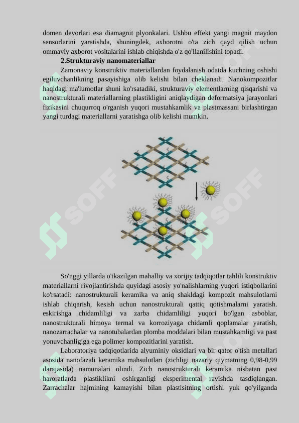 NANOSISTEMALAR VA ULARNING AMALIY TADBIQI 2