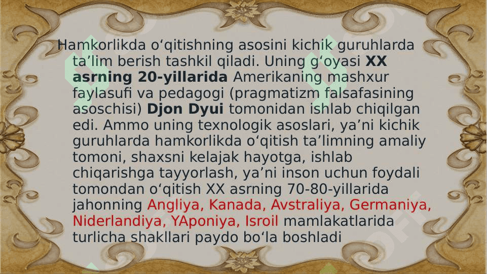 Ta’limning shaxsga yo’naltirilgan texnologiyasi 8