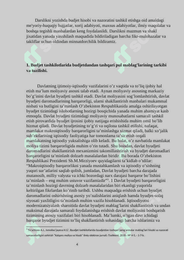 Budjetdan tashqari pul mablag’larini jalb qilish va ulardan foydalanish 4