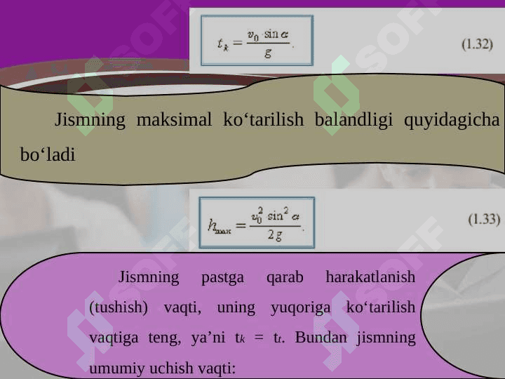 GORIZONTGA QIYA OTILGAN JISM HARAKATI 7