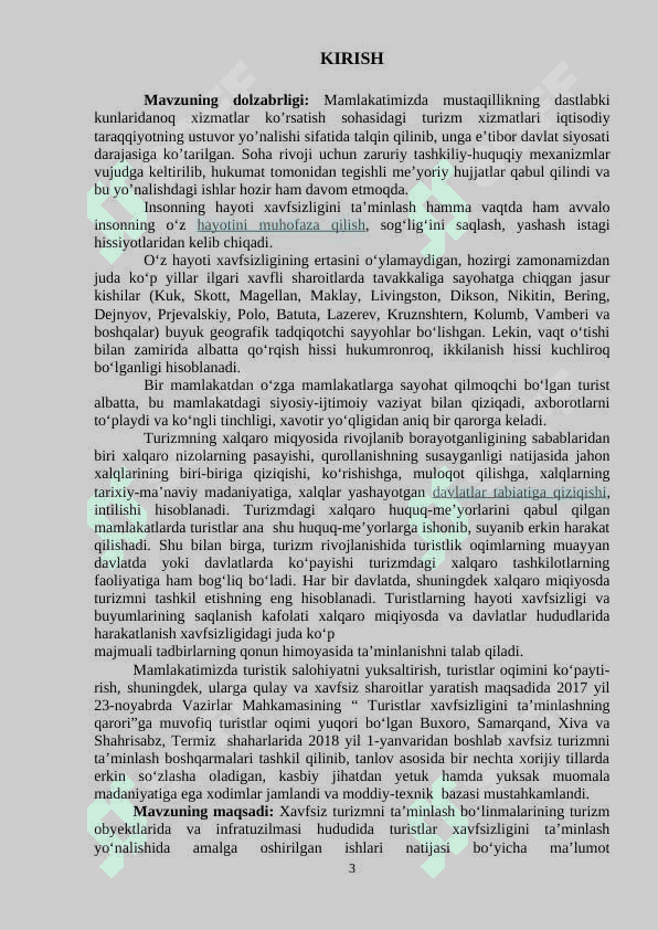 Turizm sohasida xalqaro xavfsizlikni ahamiyati 3