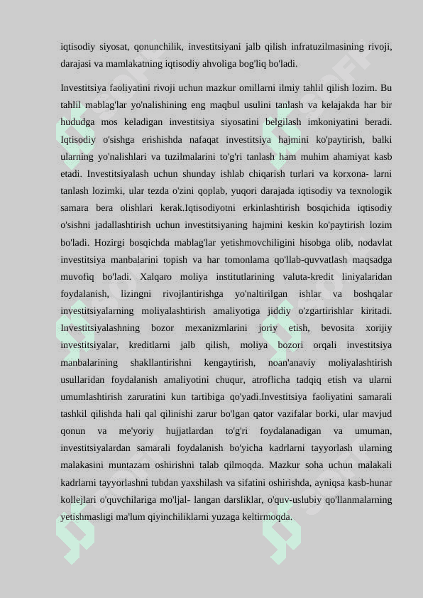 Investitsiyaning mohiyati manbalari va shakllari 4