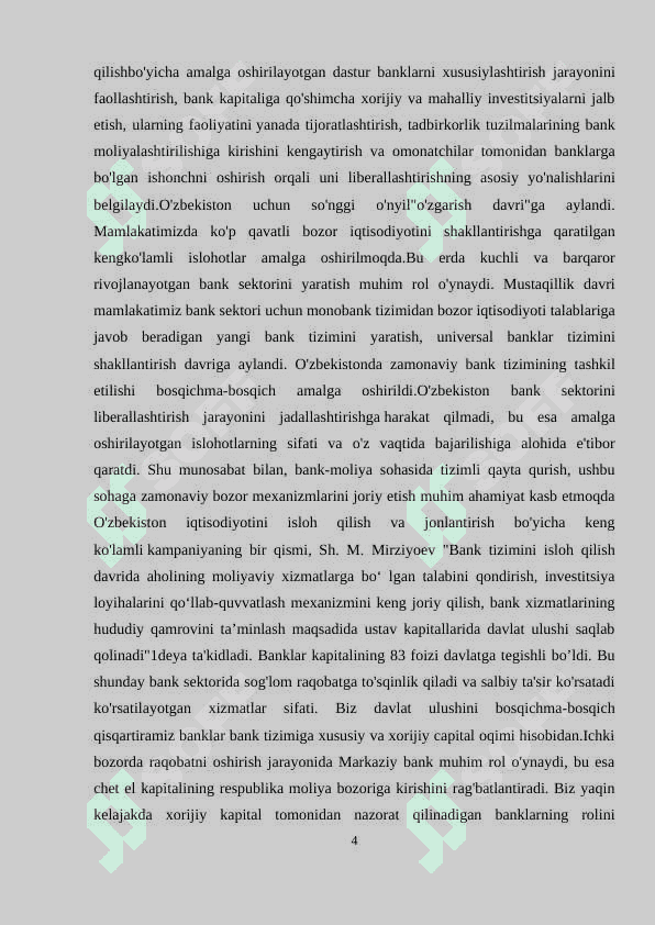 Bank tizimi - moliya tizimining asosiy tarkibiy qismi sifatida 4