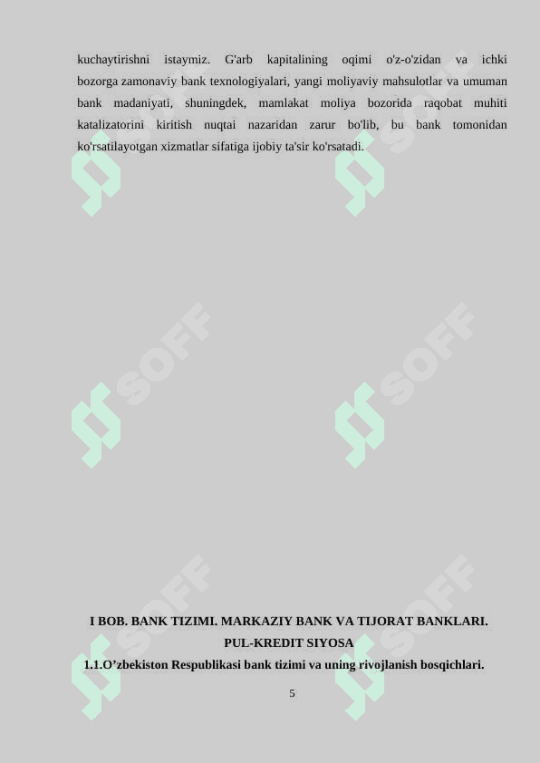 Bank tizimi - moliya tizimining asosiy tarkibiy qismi sifatida 5