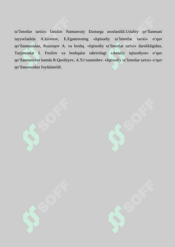 Iqtisodiyot fanining jamiyat taraqqiyotidagi o’rni 8