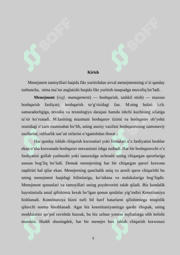 Zamonaviy menejment xususiyatlari 3