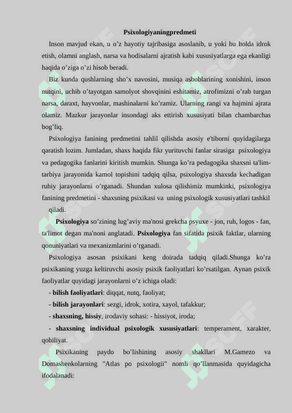 PEDAGOGIK PSIXOLOGIYANING METODLARI 2