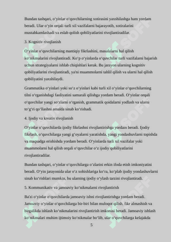Ta‘limiy o‘yinlarning ahamiyati 5