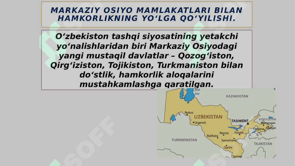 O’zbekistonning Markaziy Osiyoda tinchlik va barqarorlikni ta’minlashdagi roli 4
