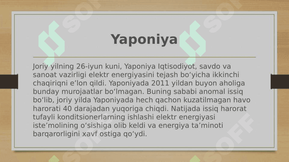 O’zbekistonda energetikaning o’rni 4