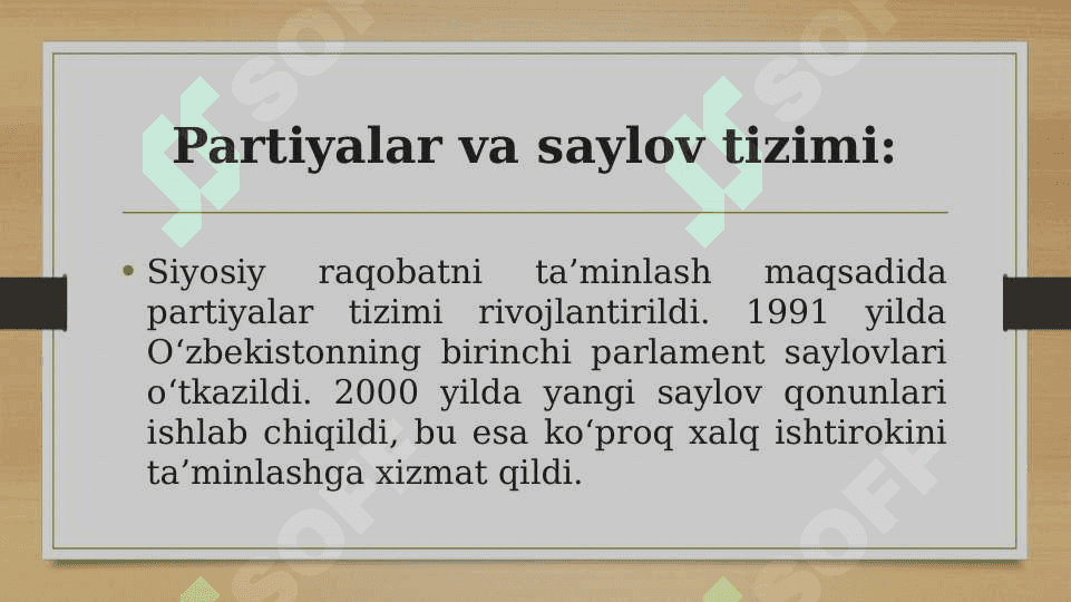 Mustaqillik yillarida davlat boshqaruvida amalga oshirilgan islohatlar 3