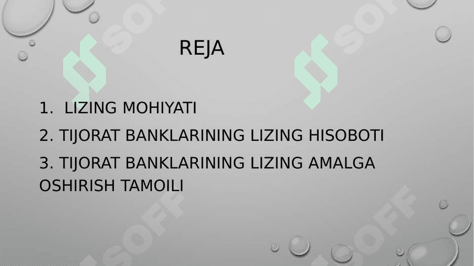TIJORAT BANKLARINING LIZING OPERATSIYALARI 2