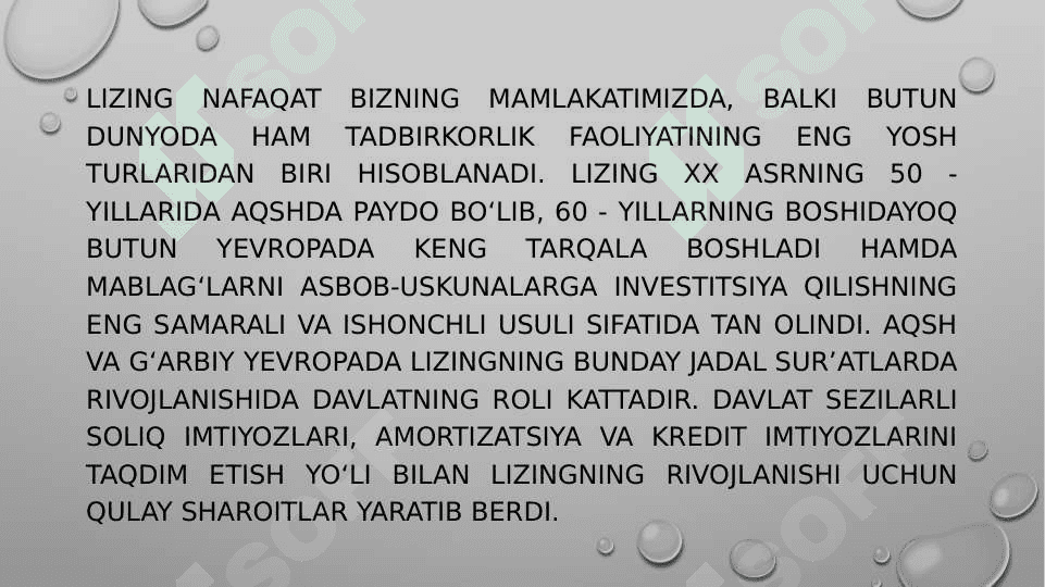 TIJORAT BANKLARINING LIZING OPERATSIYALARI 5