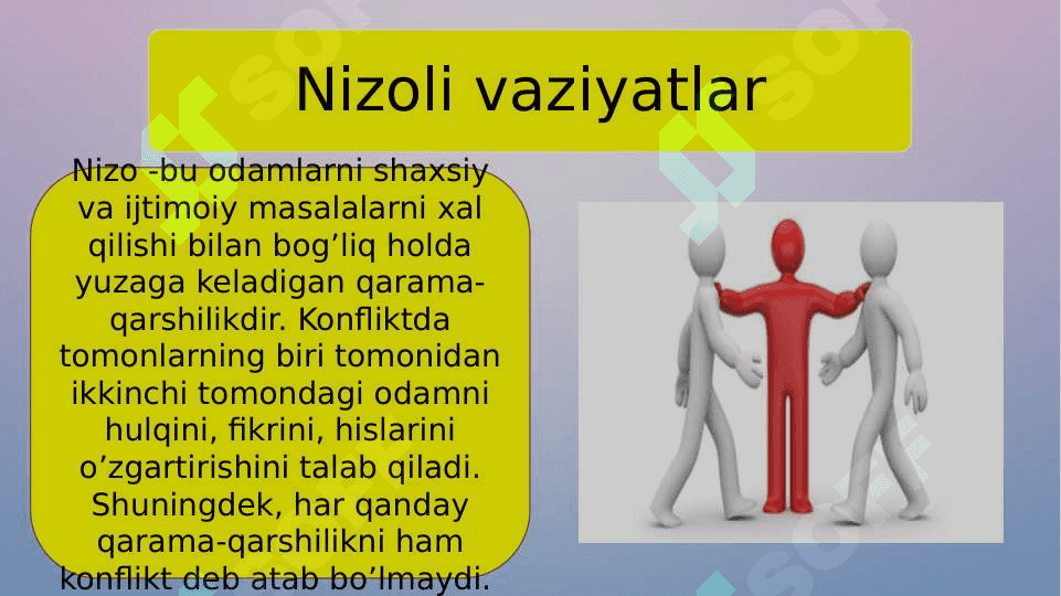 Nizoli vaziyatlarni boshqarish 3