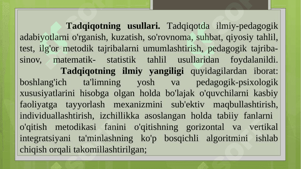 Dissertatsiya himoyasi taqdimoti 6