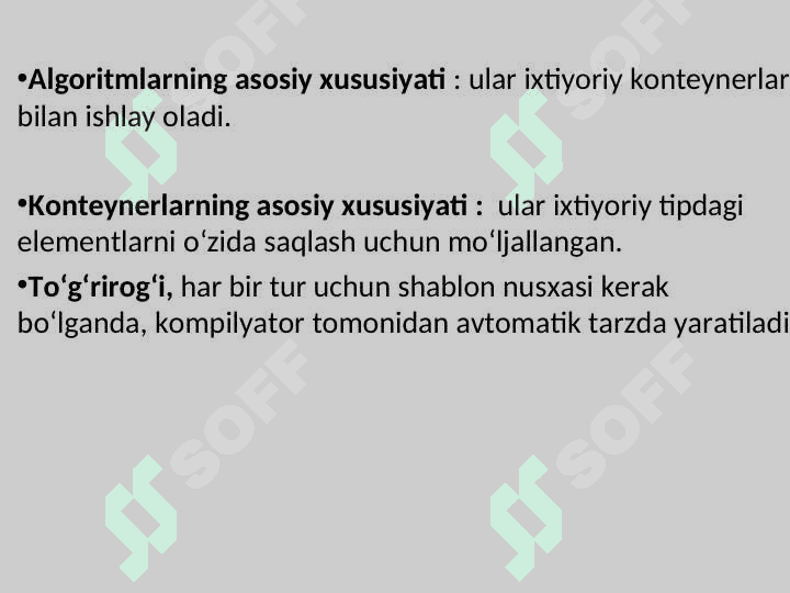 Chiziqli ma’lumotlar tuzilmalari. Chiziqli konteynerlar va ularni qo‘llash.  Iteratorlar. 5